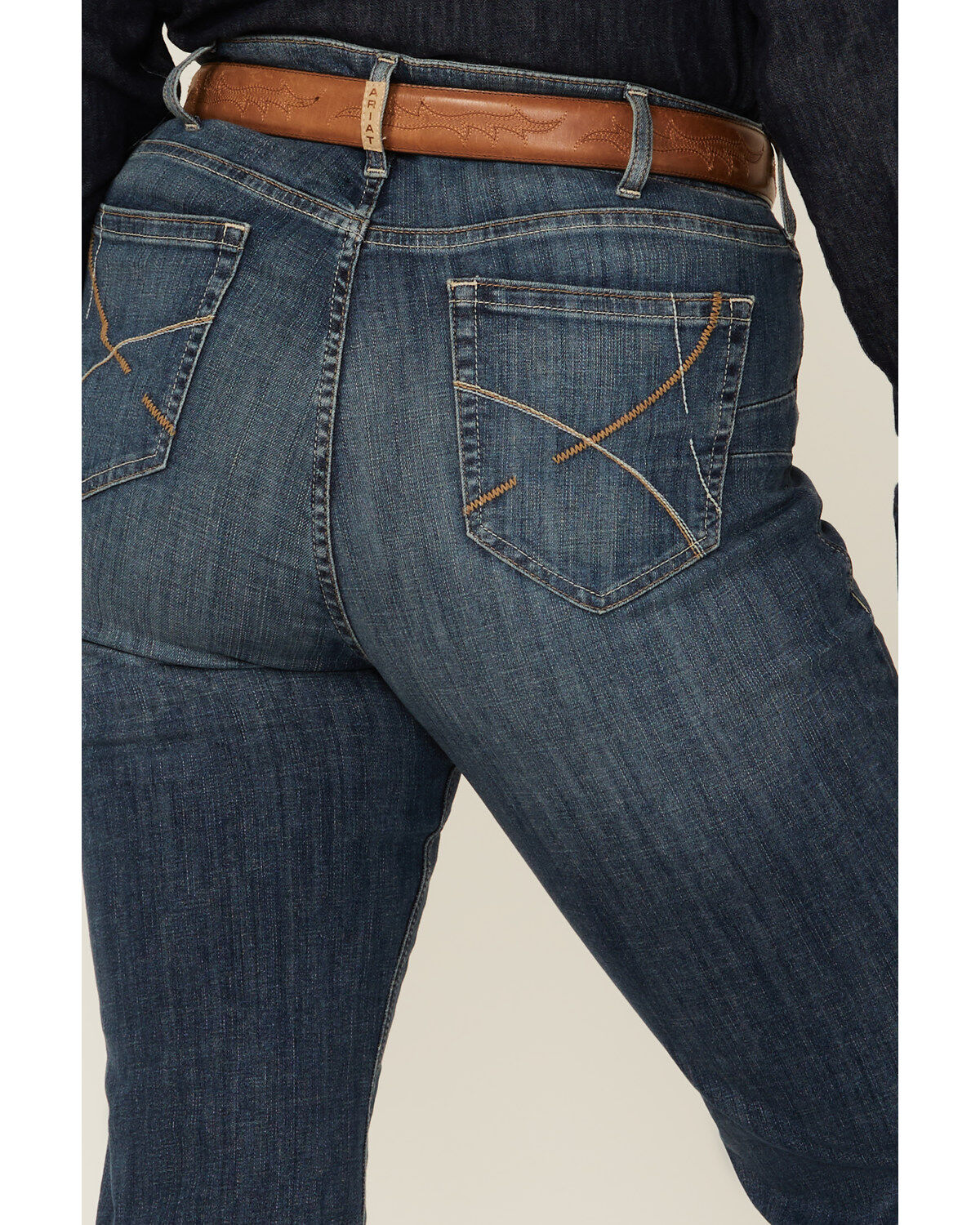 Ariat Women's R.E.A.L. Dark Wash Ella Bootcut Denim Jeans - Plus