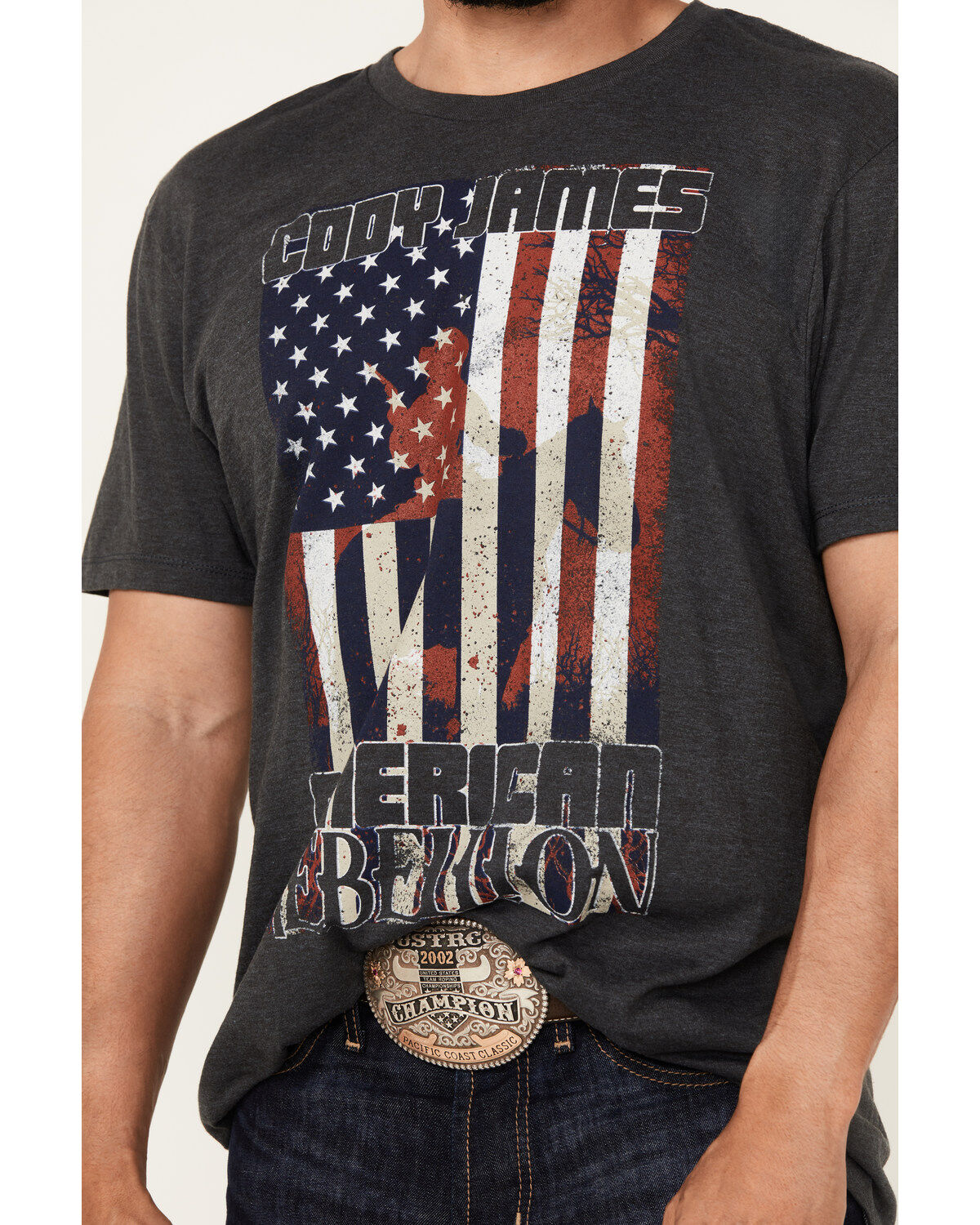 Cody James Men's Rebellion Americana Short Sleeve Graphic T-Shirt