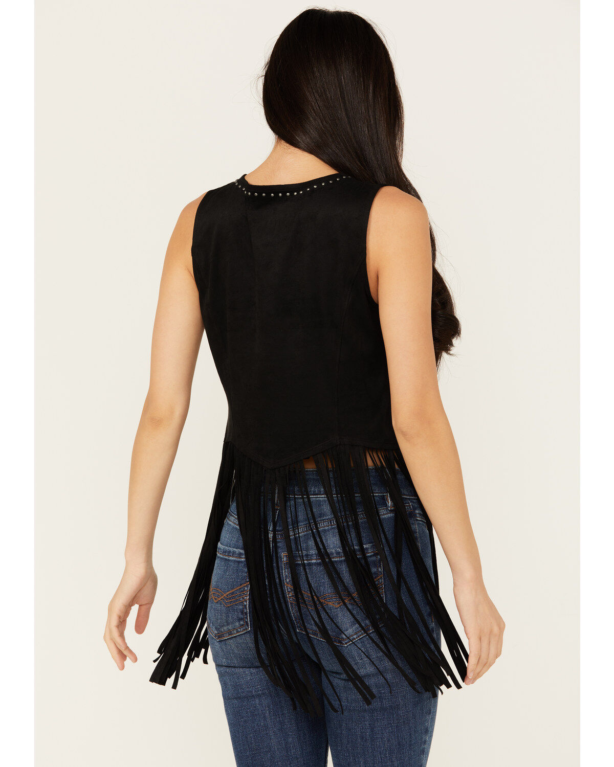 Idyllwind Women's Monticello Fringe Faux Suede Studded Tank