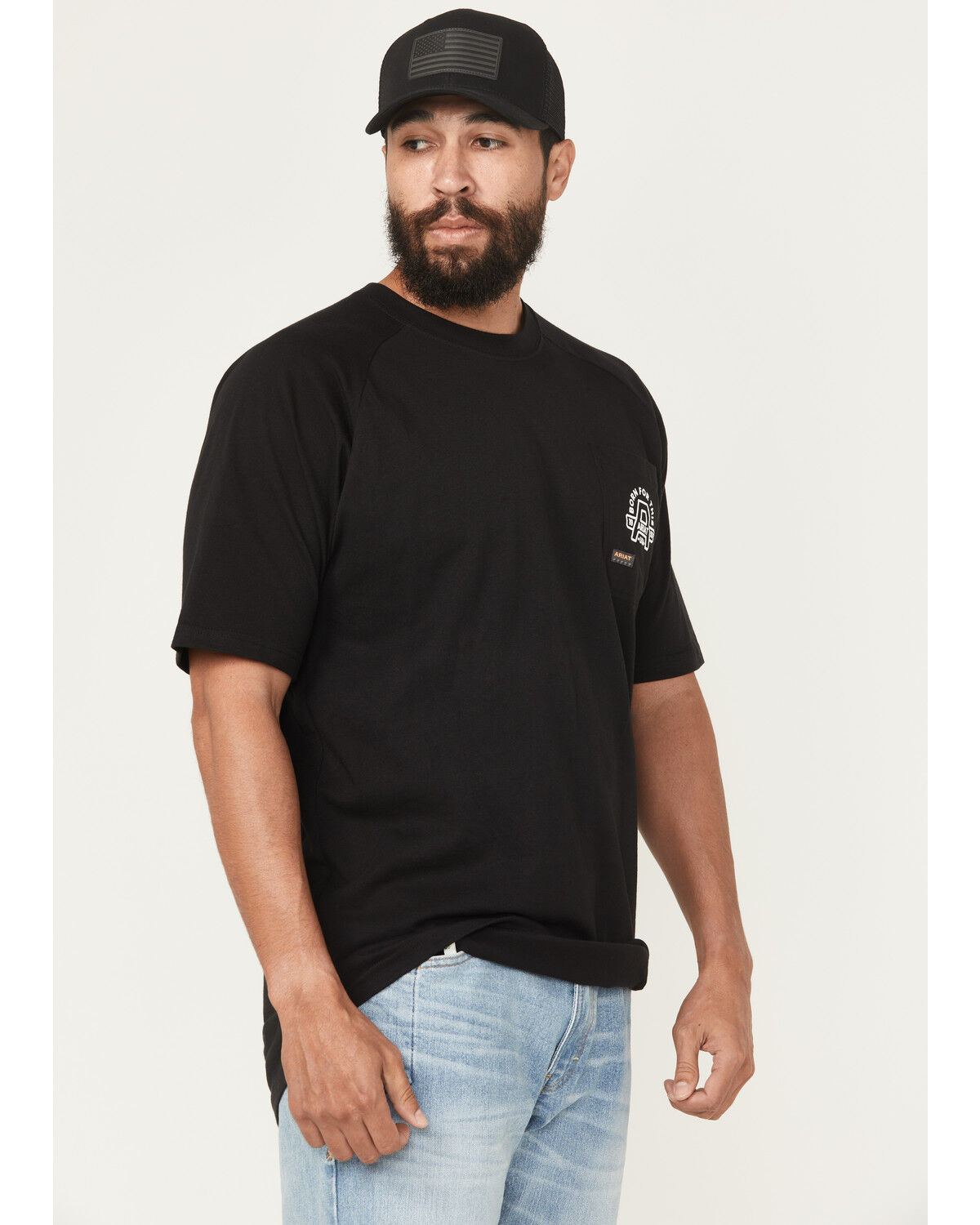 Ariat Men's Rebar Cotton Strong Headhard Short Sleeve Work T-Shirt