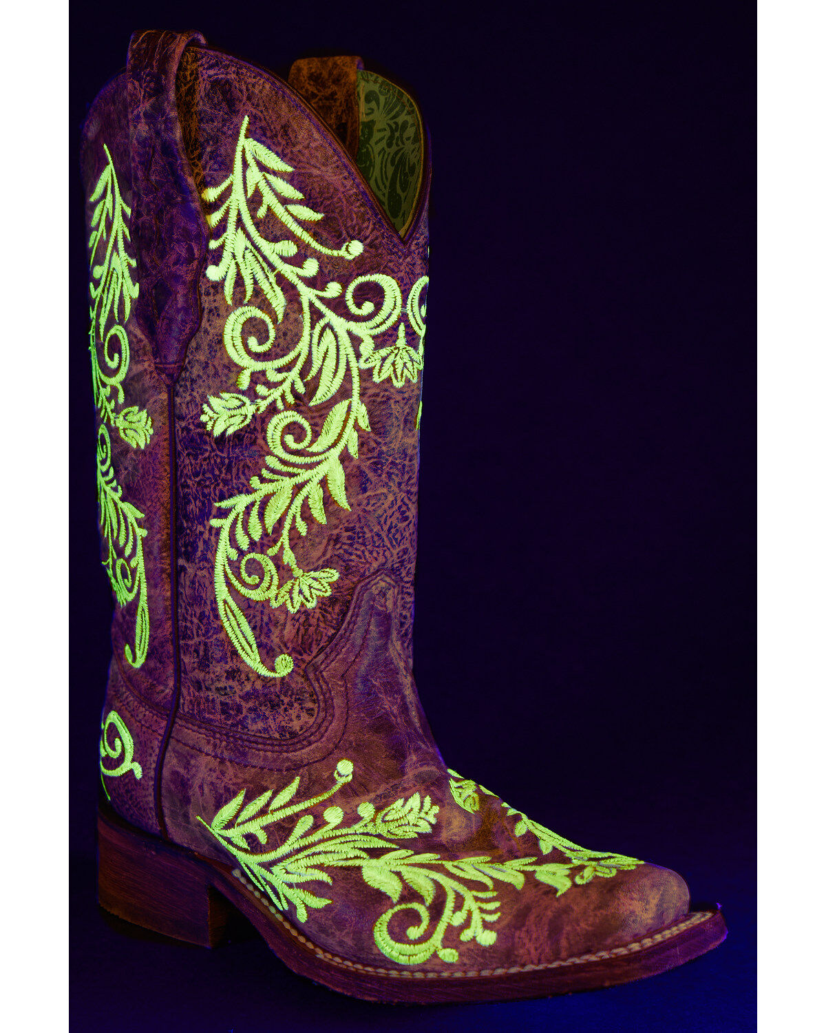 Corral Women's Glow in the Dark Western Boots - Square Toe