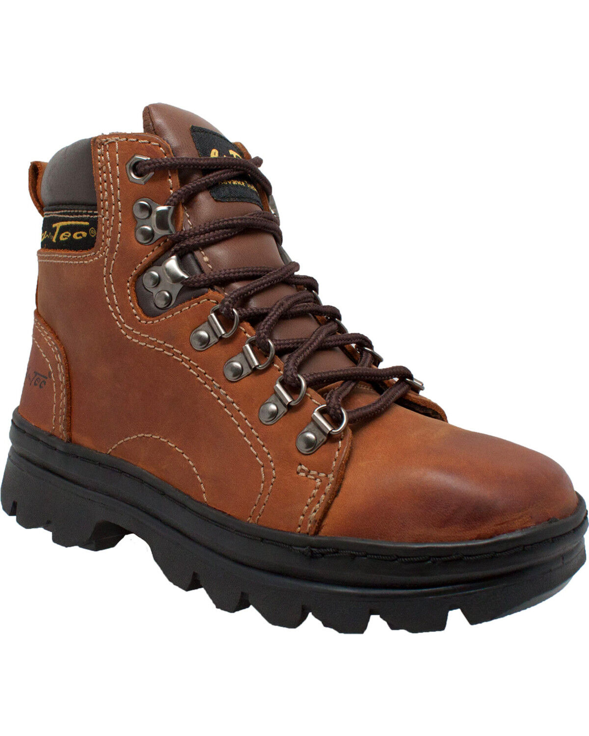 Ad Tec Women's 6" Leather Work Hiker Boots - Soft Toe