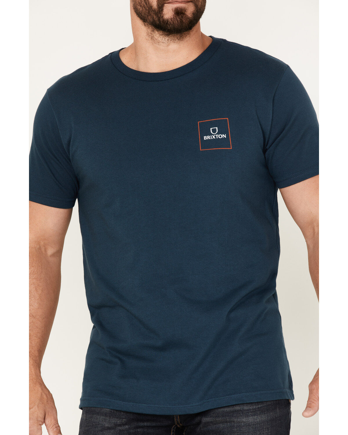 Brixton Men's Alpha Square Logo Graphic T-Shirt