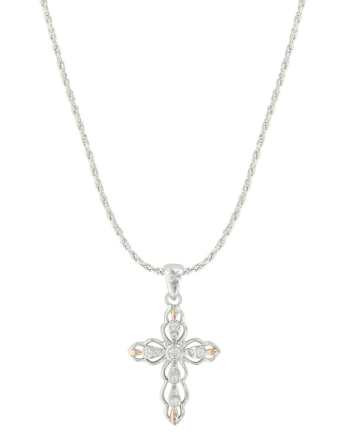 Montana Silversmiths Women's Against The Light Cross Necklace