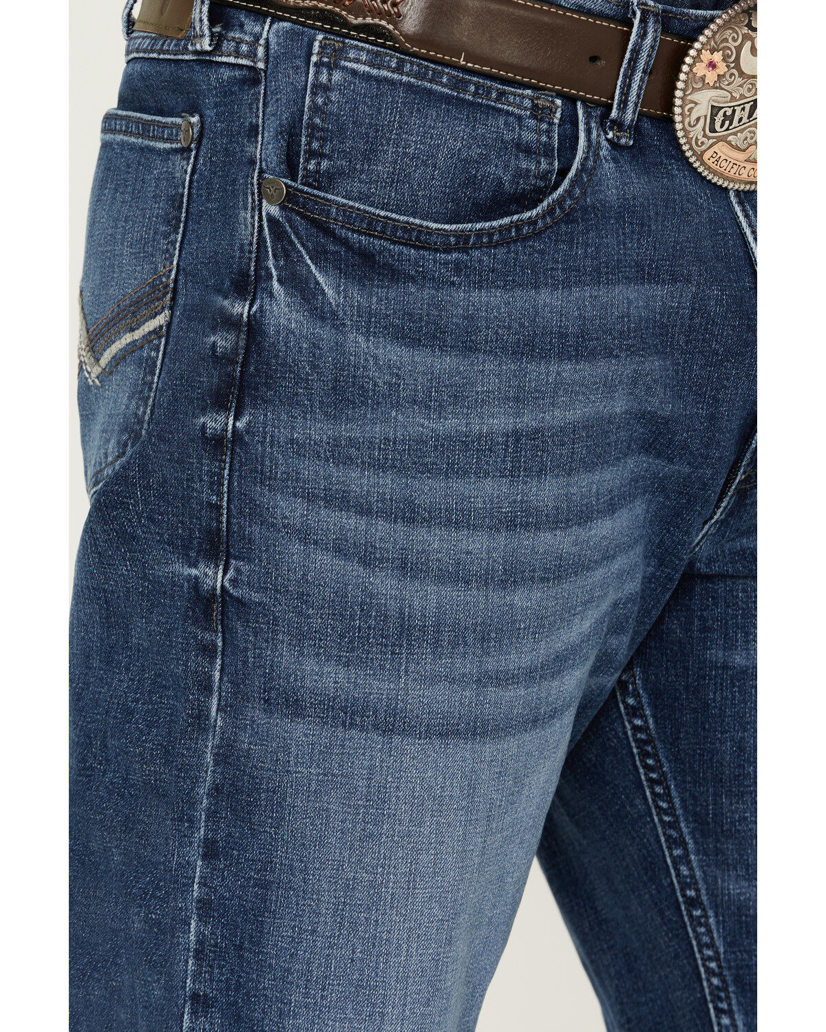Wrangler 20X Men's Allendale Medium Wash Extreme Relaxed Straight Stretch Denim Jeans