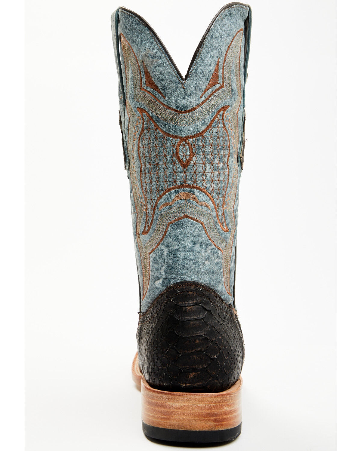 Tanner Mark Men's Python Exotic Western Boots - Broad Square Toe