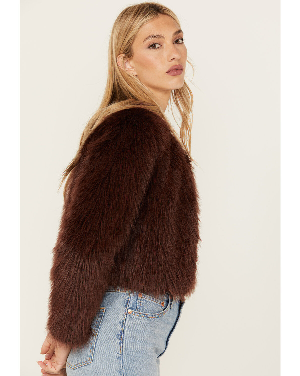 Shyanne Women's Fluffy Faux Fur Coat