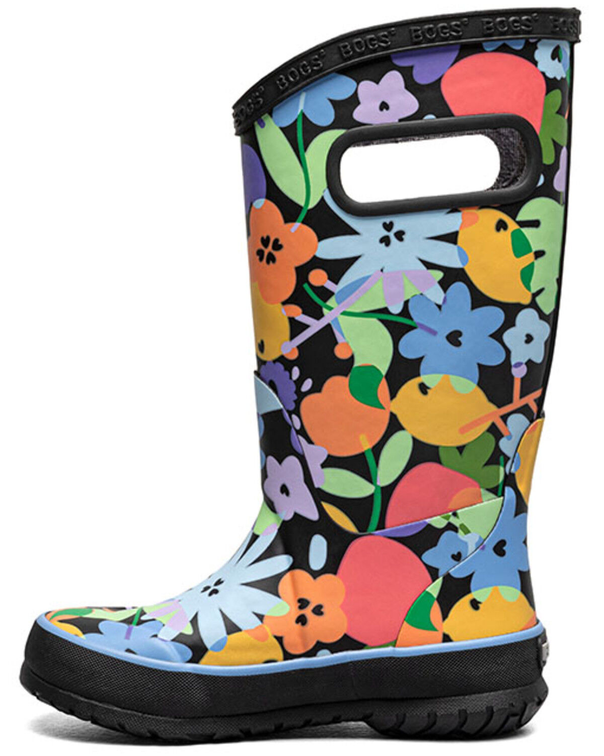 Bogs Girls' Overlap Flowers Rainboots