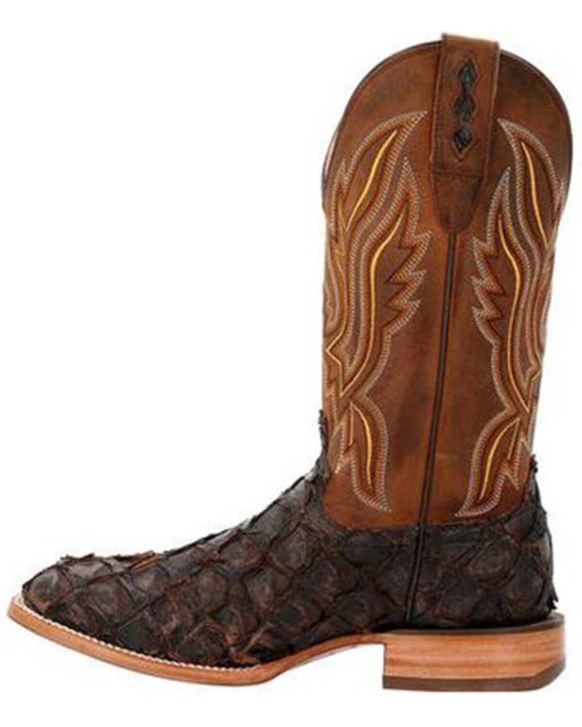 Durango Men's Exotic Pirarucu Skin Western Boots - Broad Square Toe