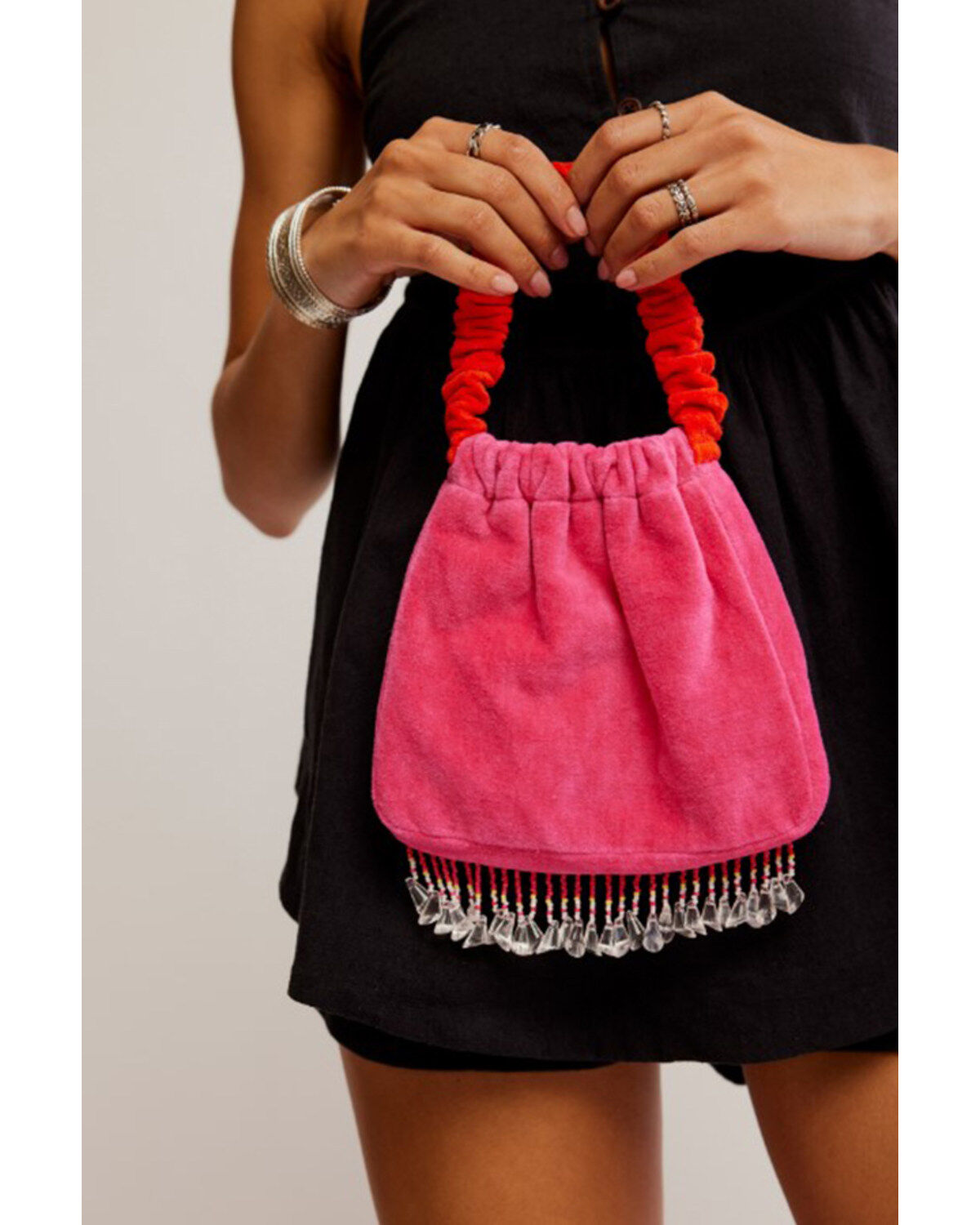 Free People Women's Vancouver Velvet Clutch
