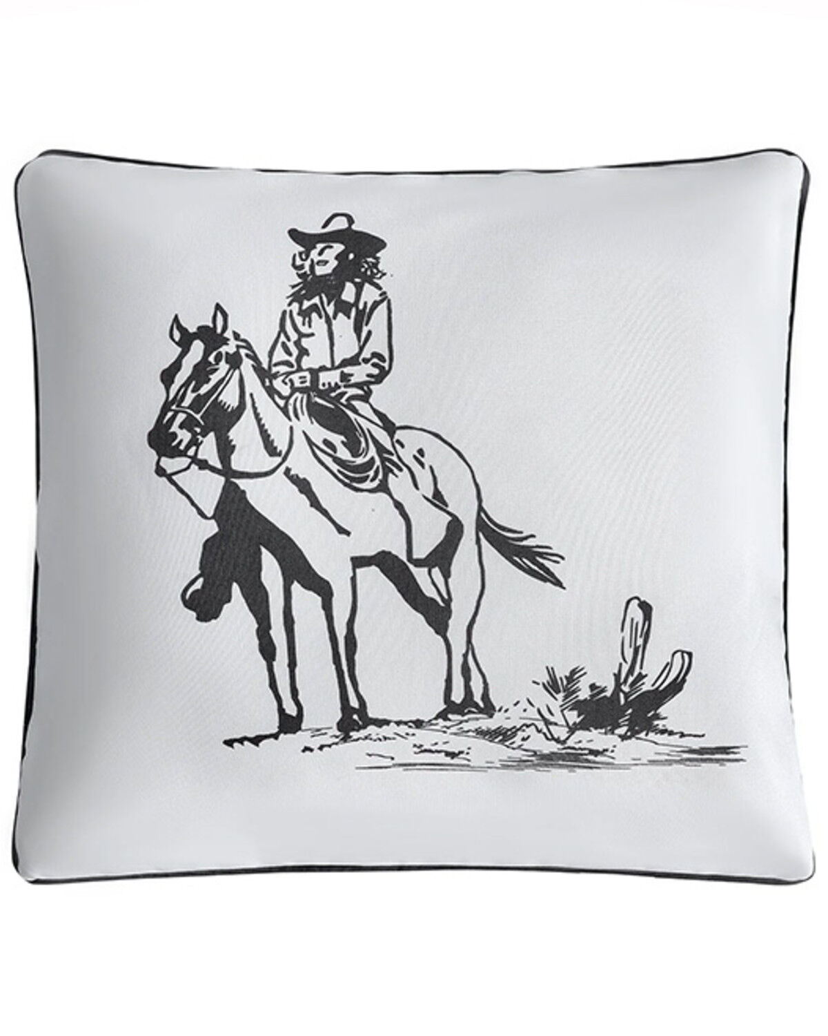 HiEnd Accents Ranch Life Cowgirl Pillow