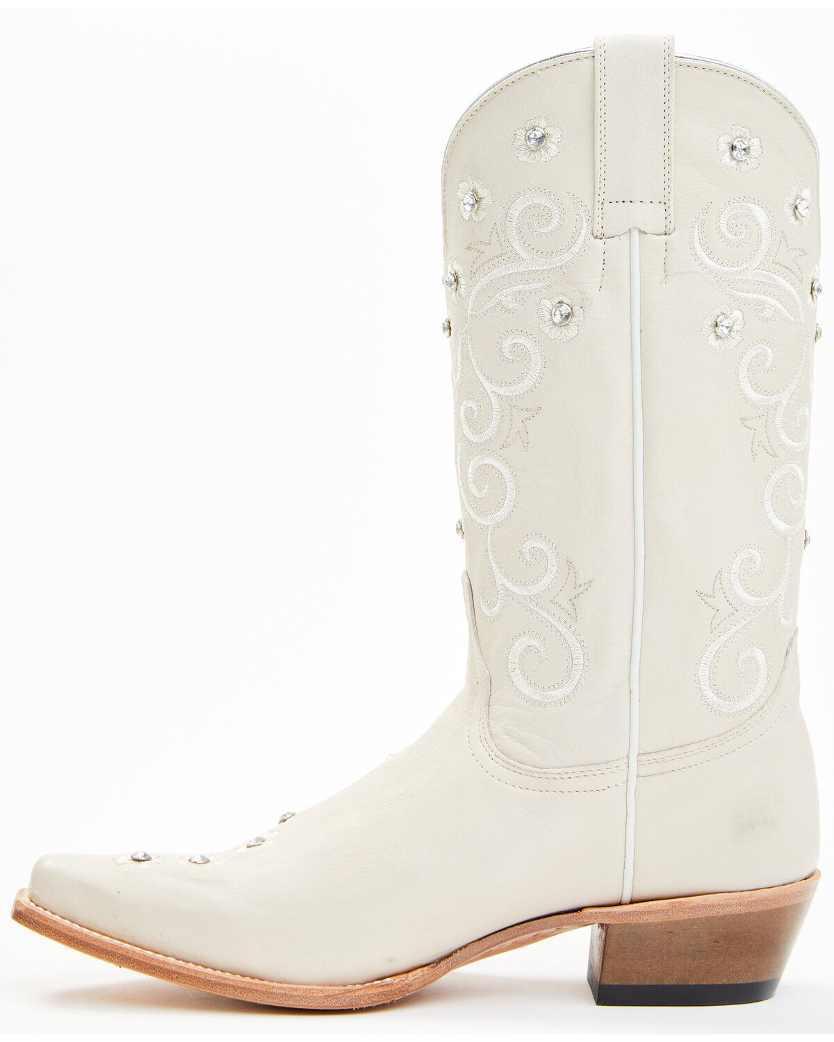Shyanne Women's Victoria Hueso Studded Stitched Western Boots - Snip Toe