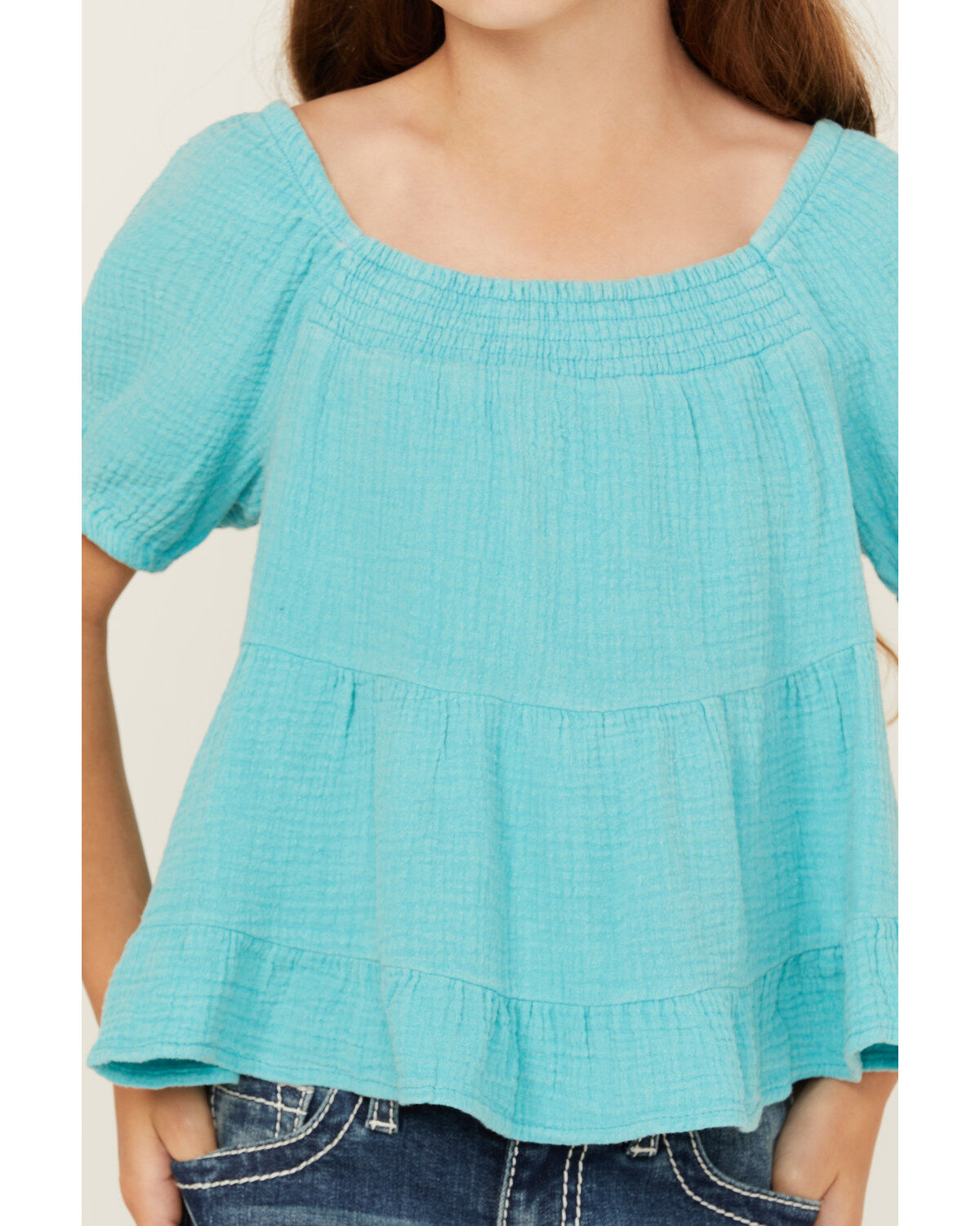Hayden LA Girls' Puff Sleeve Top