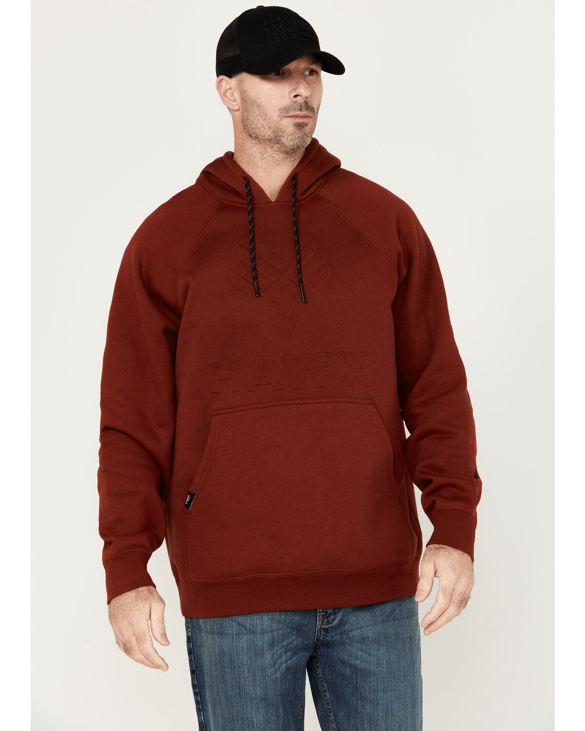 Hawx Men's Embossed Hooded Sweatshirt