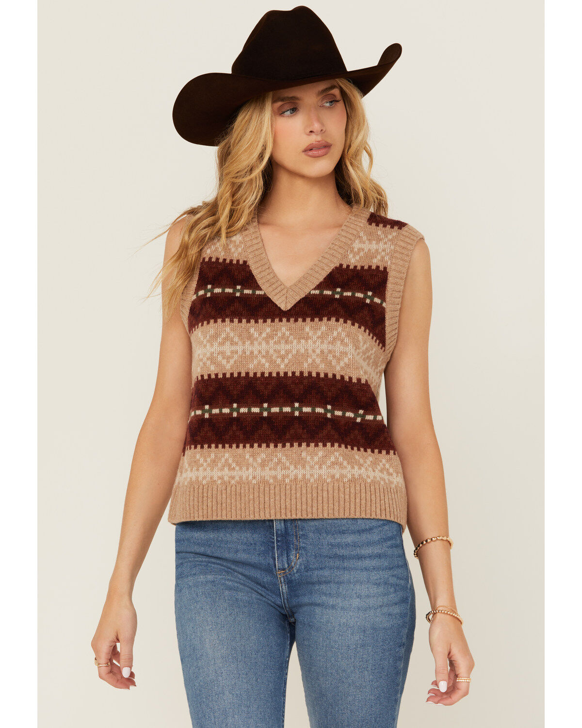 Pendleton Women's Striped Sweater Vest