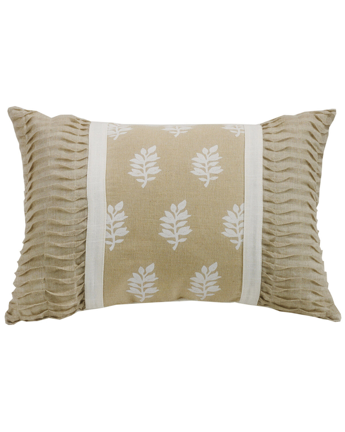 HiEnd Accents Oblong Rouching Ends Pillow