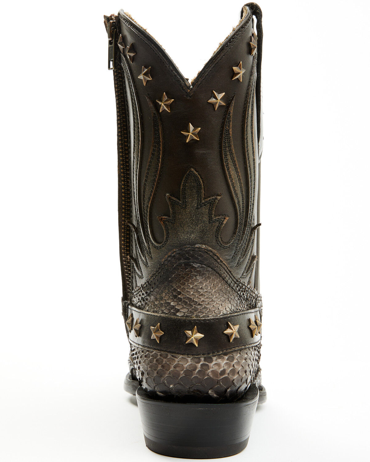 Corral Men's Exotic Python Overlay Short Western Boots - Snip Toe