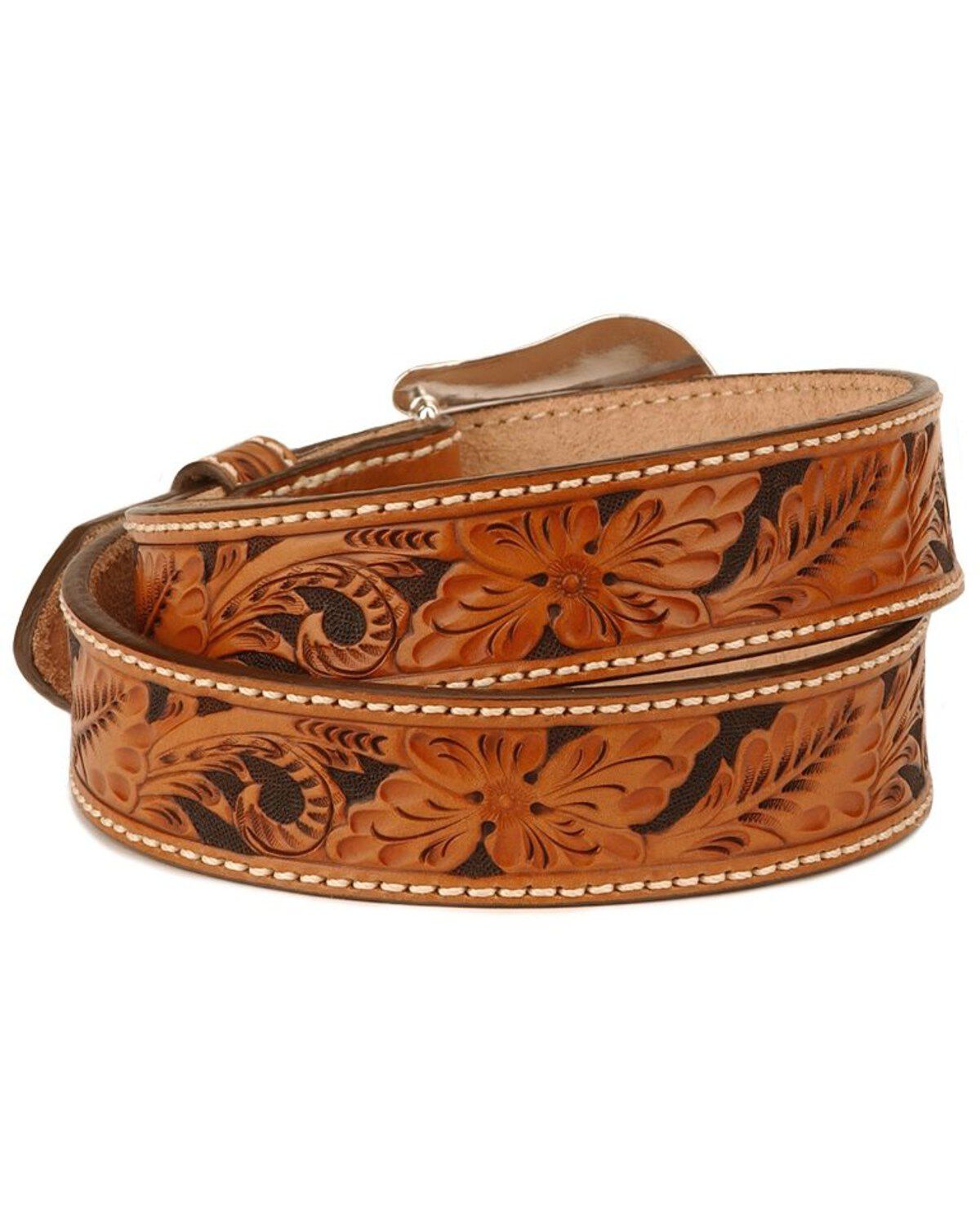 Tony Lama Men's Tooled leather Belt