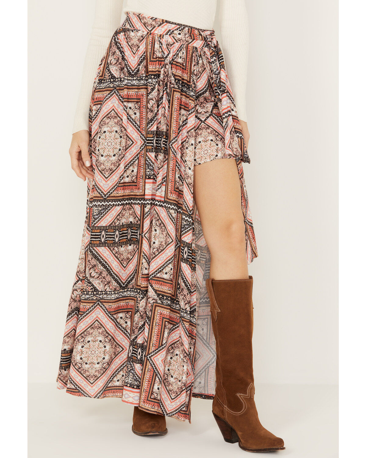 Shyanne Women's Printed Wrap Maxi Skirt