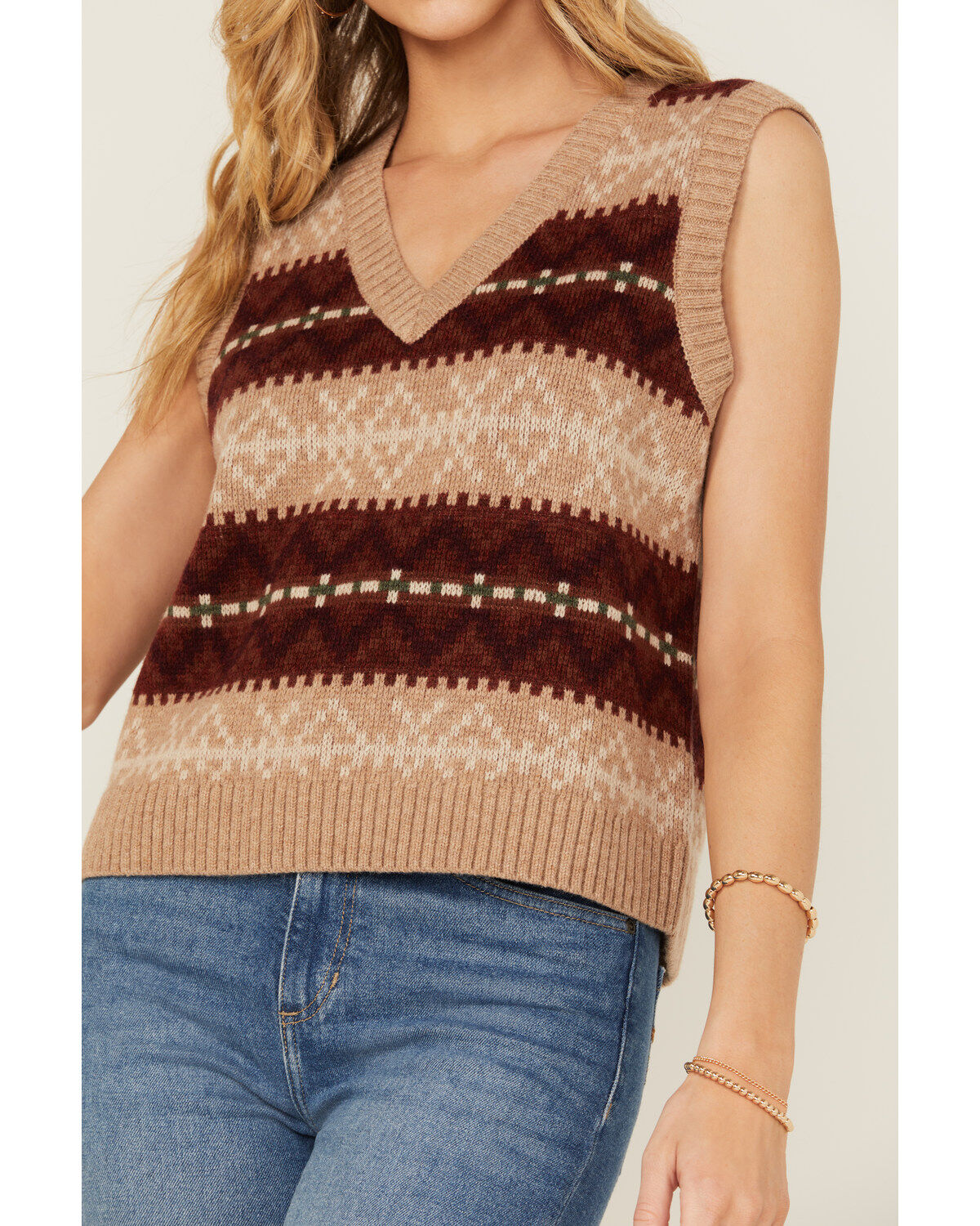 Pendleton Women's Striped Sweater Vest