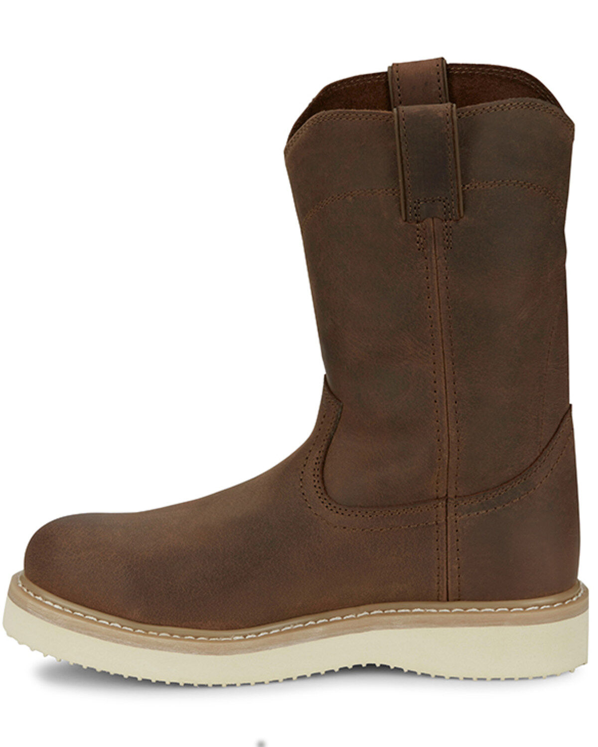 Justin Men's Pull-On Work Boots - Steel Toe