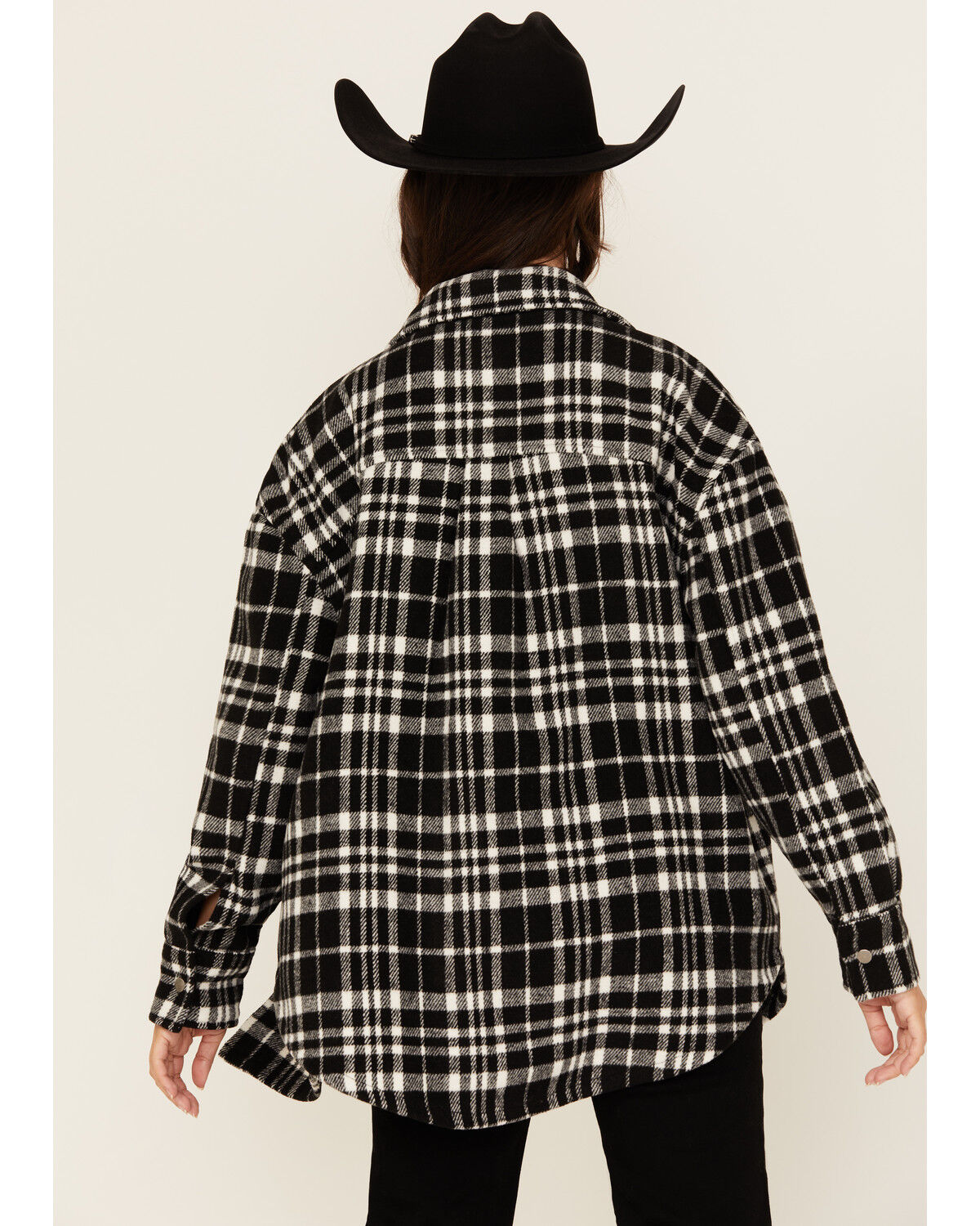 Fornia Women's Plaid Print Shacket