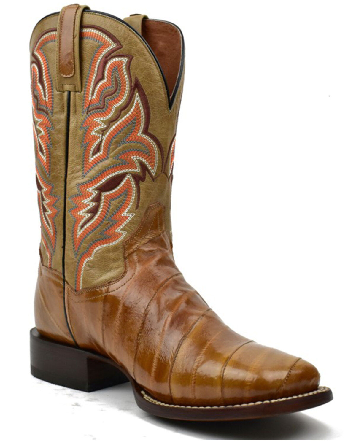 Dan Post Men's Eel Exotic Western Boots - Broad Square Toe