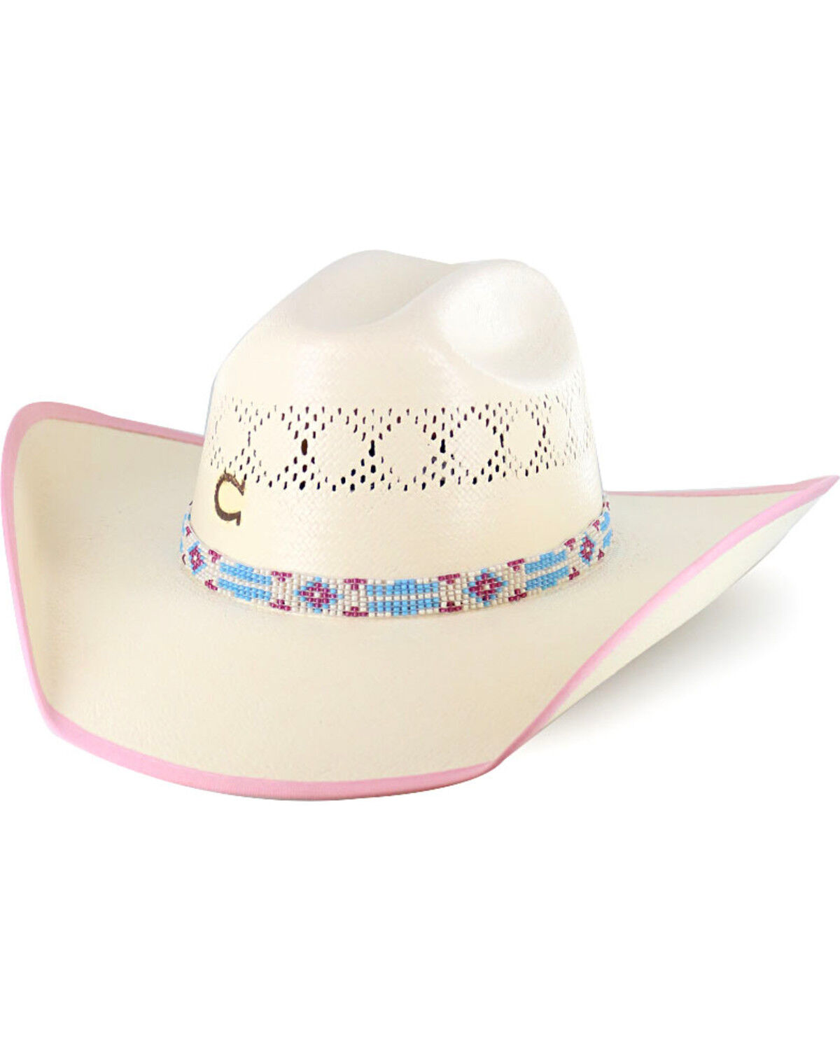 Charlie 1 Horse Girls' Gracie Straw Cowboy Hat
