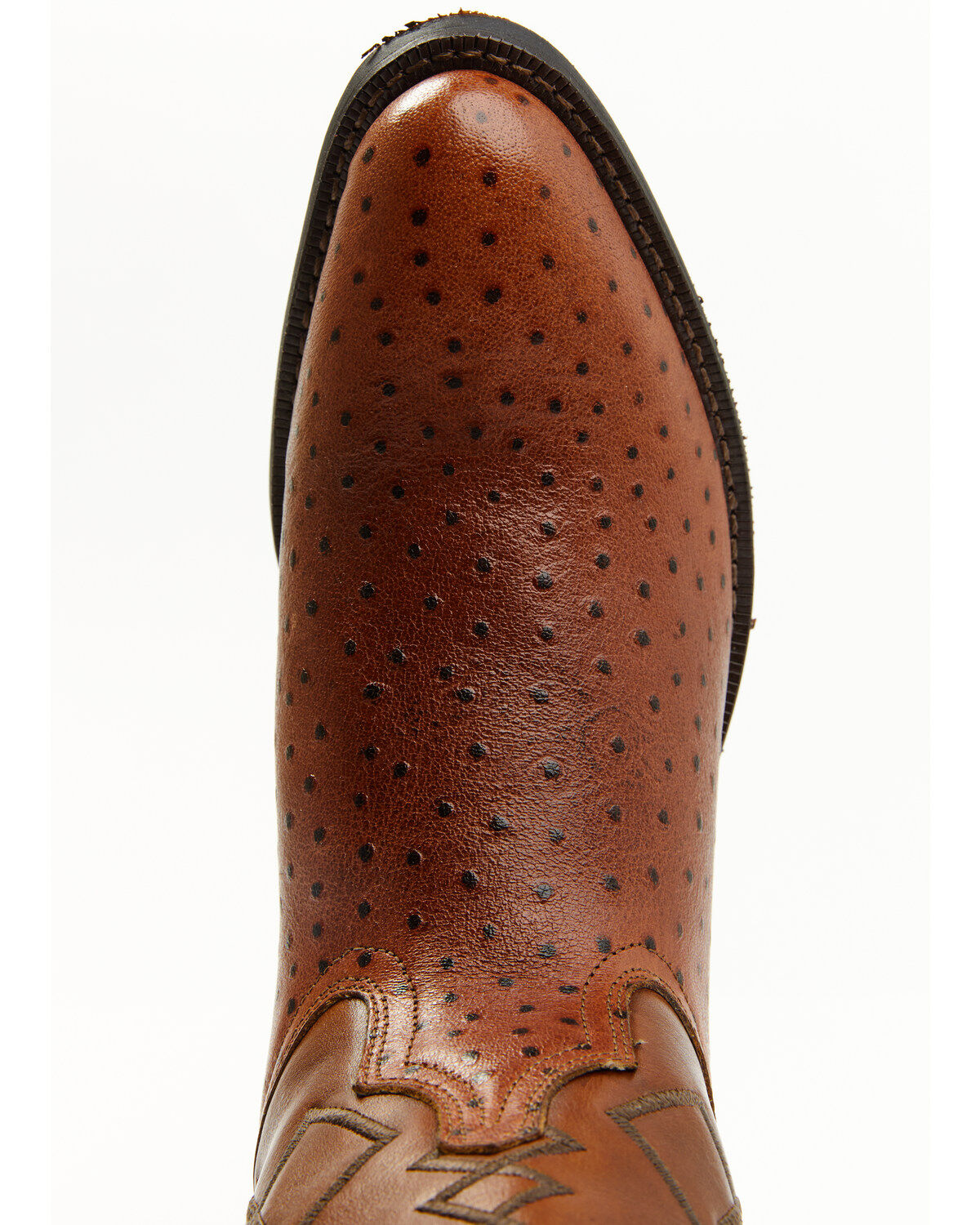 Laredo Men's Ostrich Print Western Boots - Round Toe