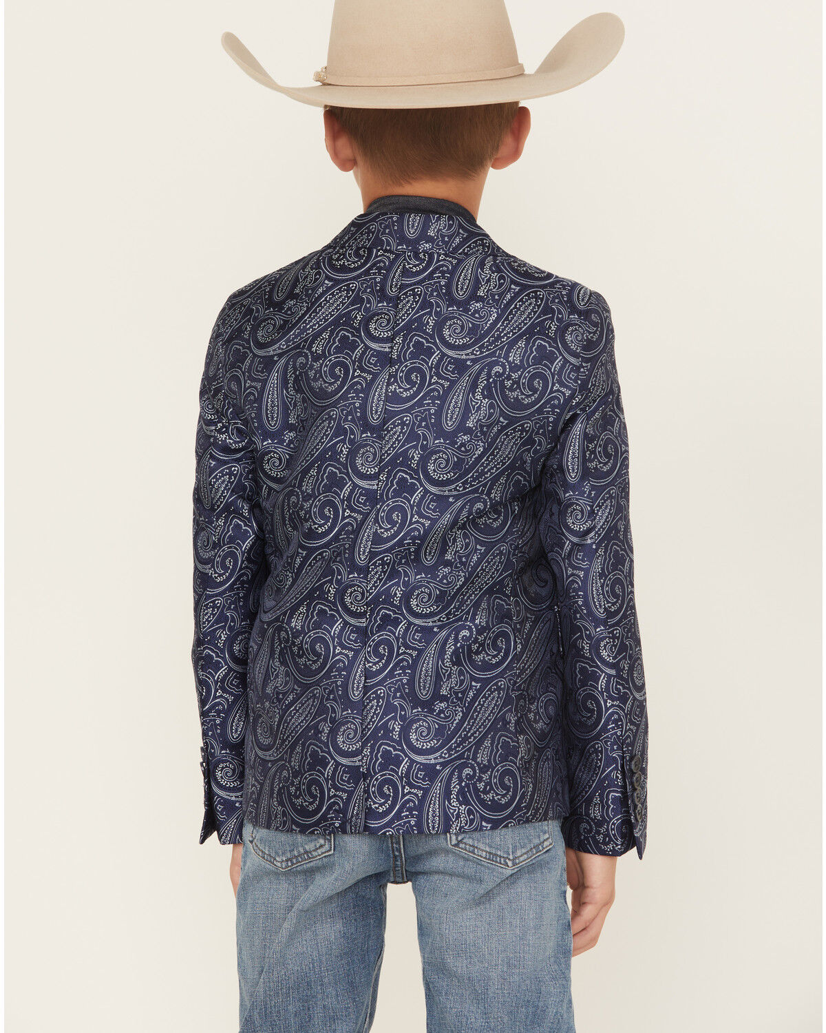 Rock & Roll Denim Boys' Paisley Print Blazer