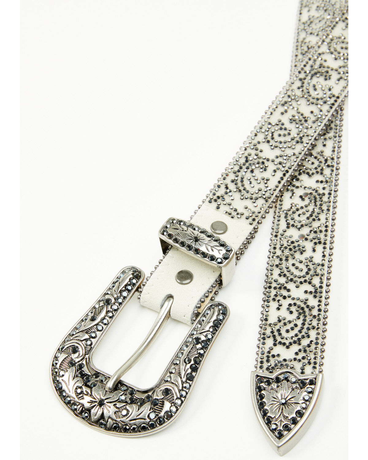 Shyanne Women's Stasia Rhinestone Paisley Print Belt
