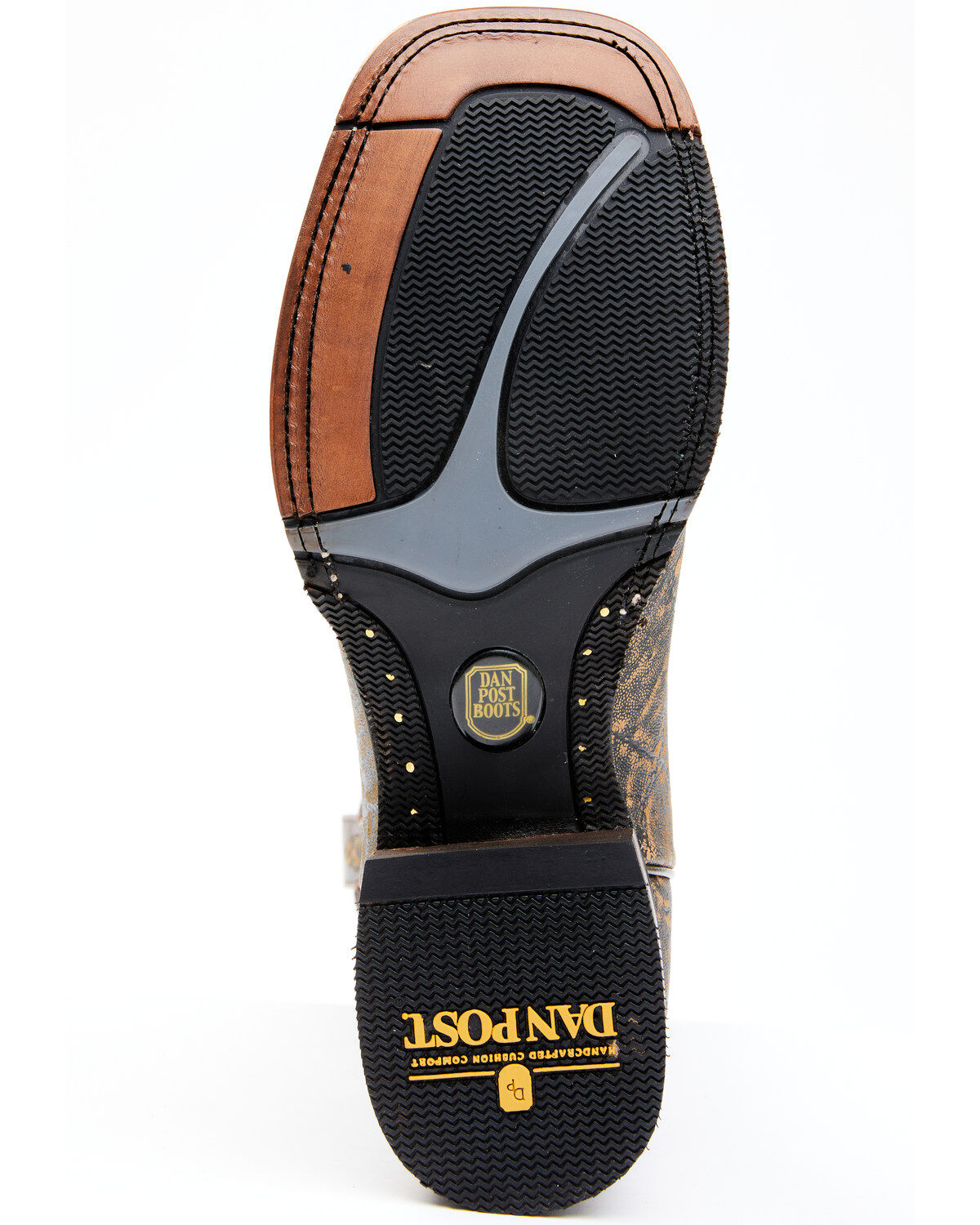 Dan Post Men's Elephant Print Western Performance Boots - Broad Square Toe