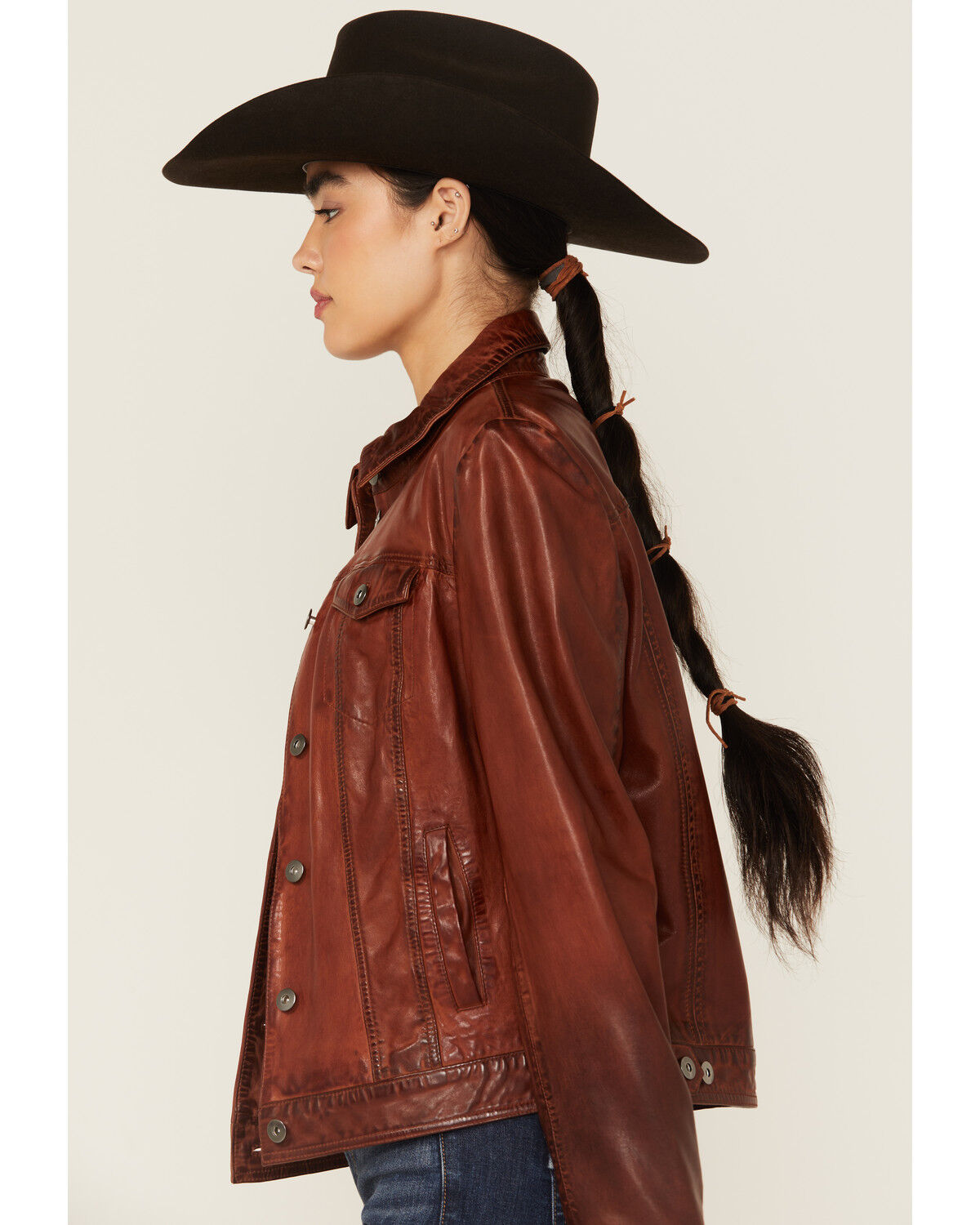 Scully Women's Leather Trucker Jacket