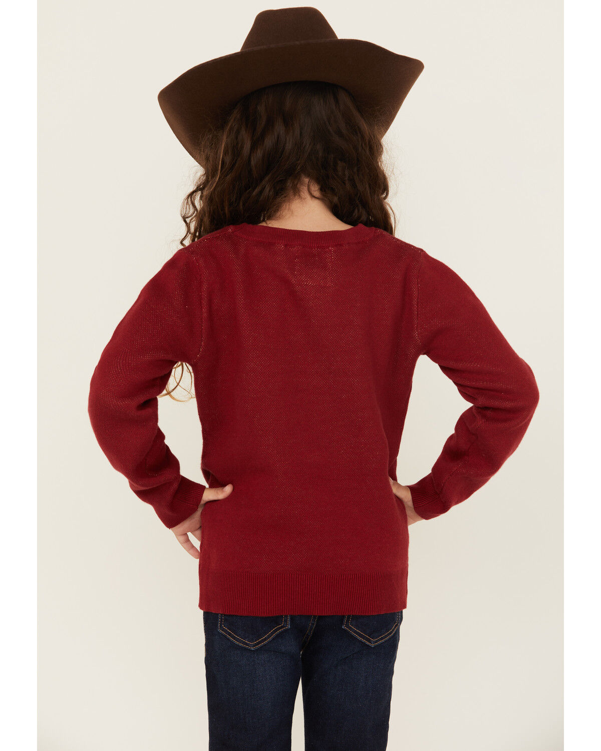 Cotton & Rye Girls' Horse Print Sweater