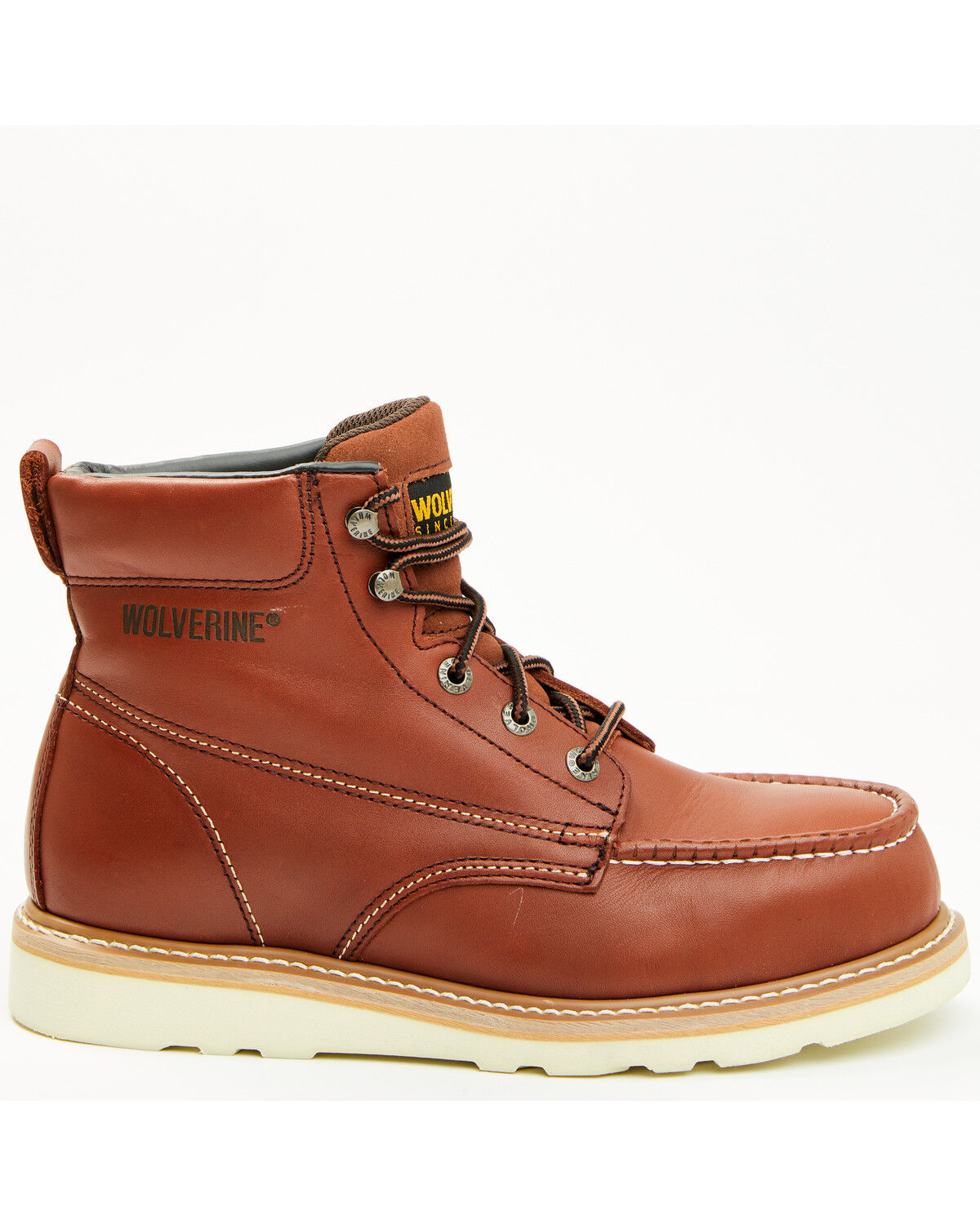 Wolverine Men's 6" Moc Toe Exclusive Wedge Work Boots - Steel Toe