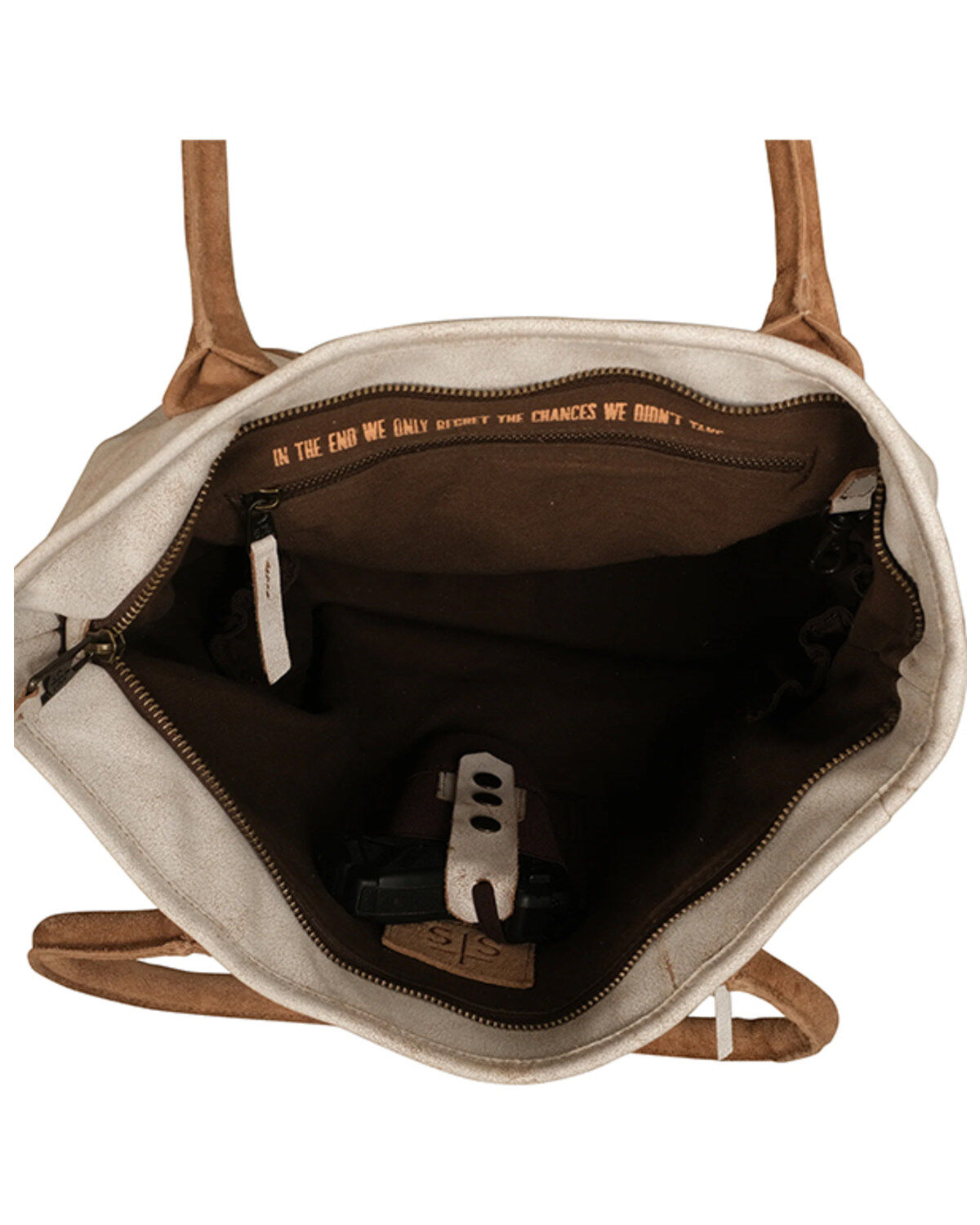 STS Ranchwear By Carroll Cremelllo Tote