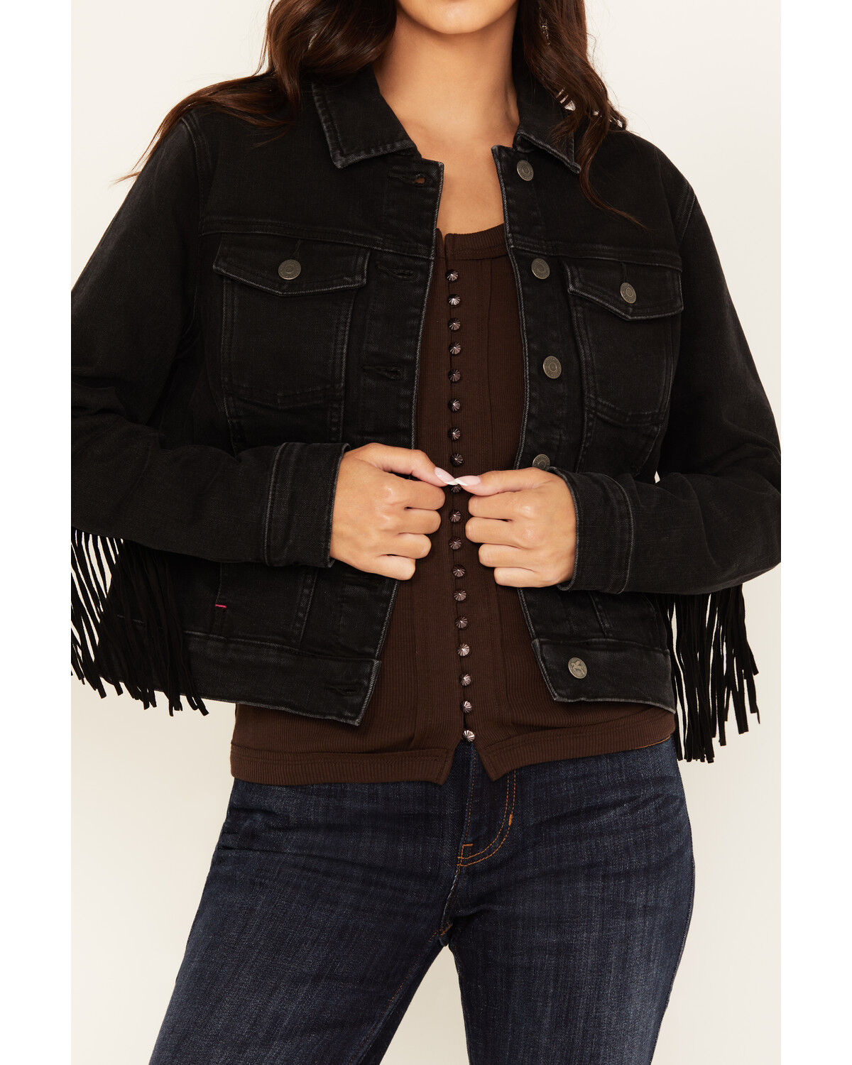 Idyllwind Women's Outlaw Fringe Trucker Jacket