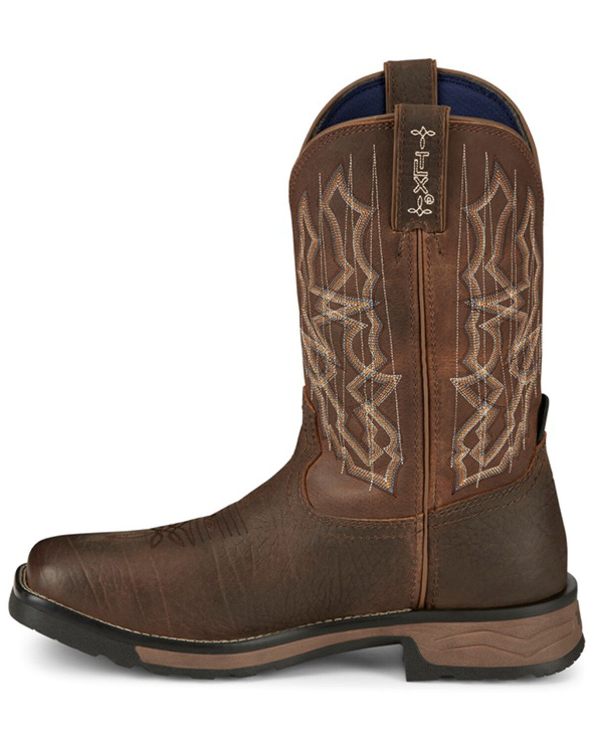 Tony Lama Men's Anchor Water Buffalo Soft Western Work Boots - Broad Square Toe