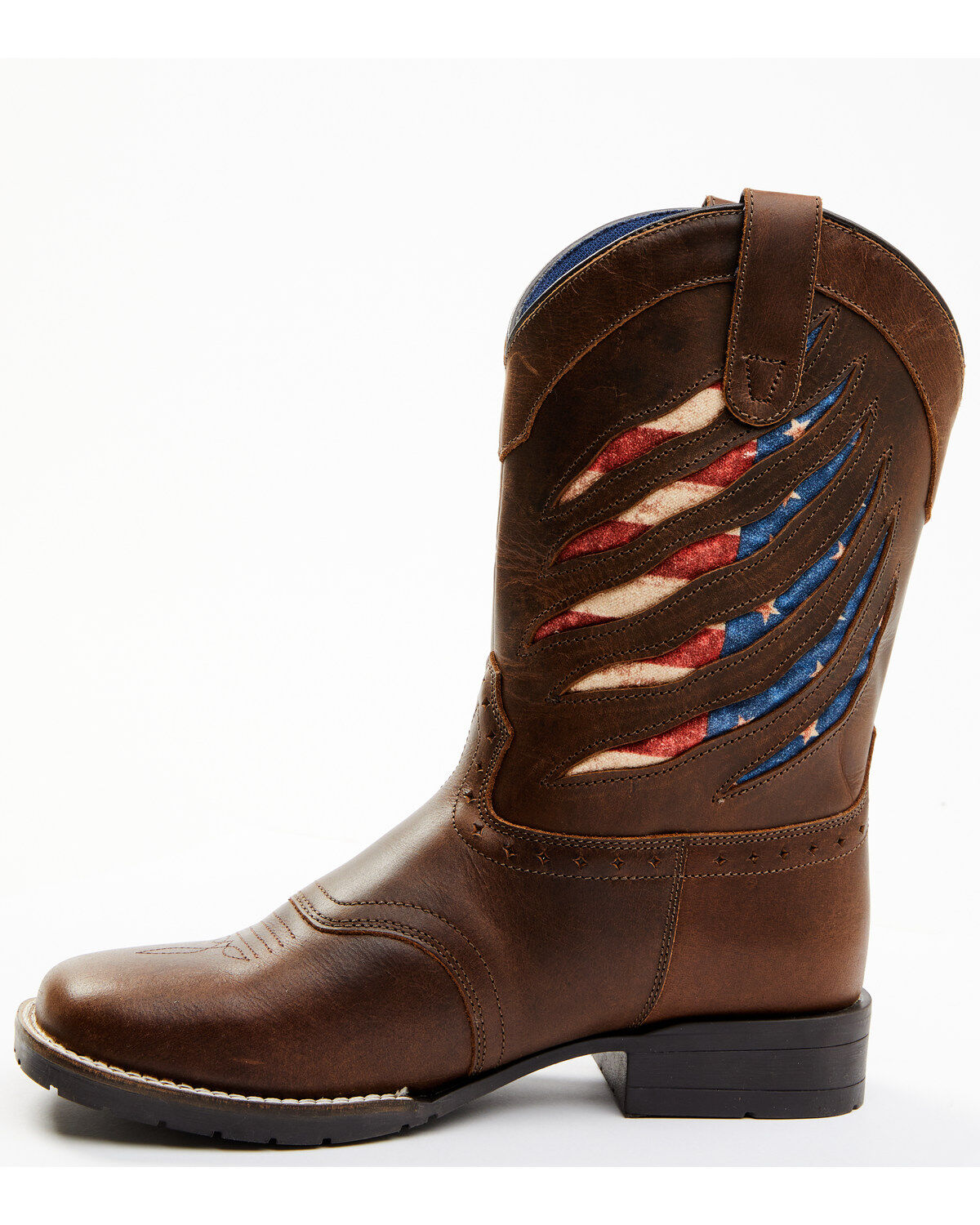 Cody James Boys' Ripped Flag Western Boots - Broad Square Toe