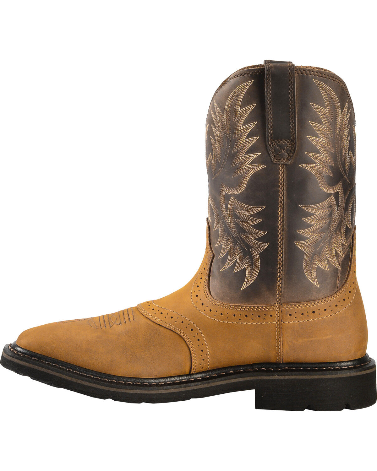 Ariat Men's 10" Sierra Pull-On Western Work Boots - Square Toe