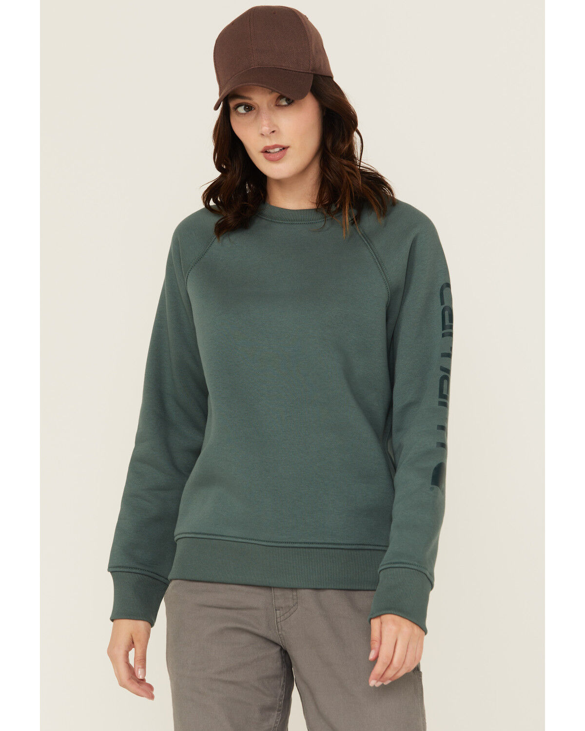 Carhartt Women's Relaxed Fit Midweight Graphic Crewneck Sweatshirt
