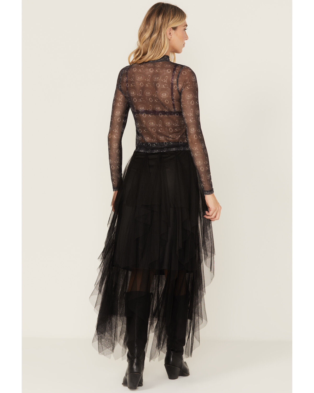 Easel Women's Tulle Midi Skirt