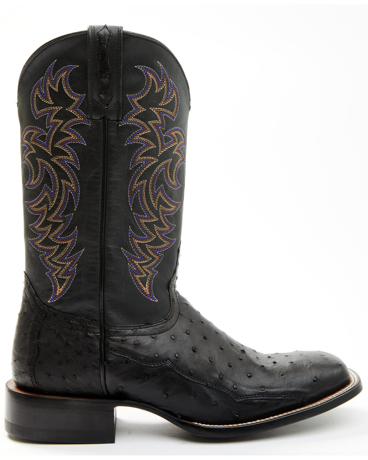 Cody James Men's Exotic Full-Quill Ostrich Western Boots - Broad Square Toe