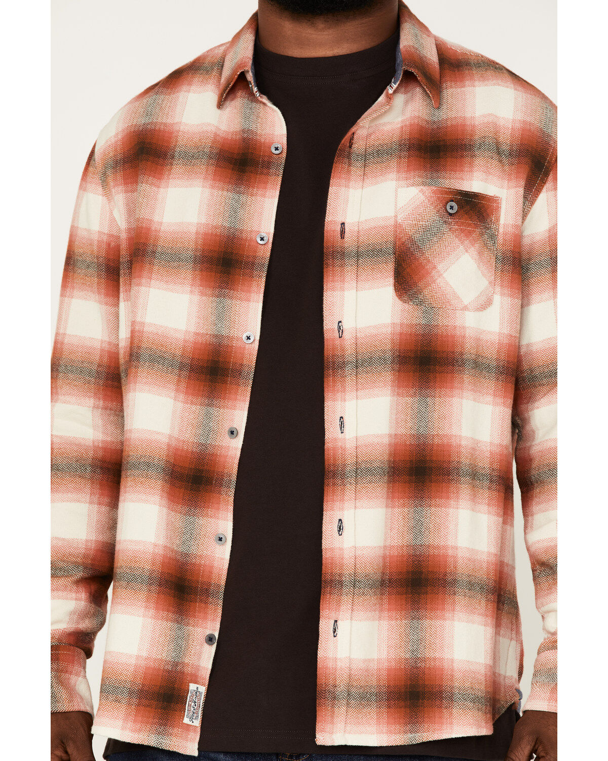 Flag & Anthem Men's Sanders Large Plaid Long Sleeve Button Down Flannel Shirt