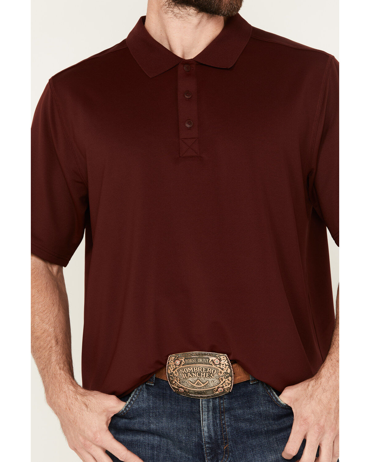 RANK 45&reg; Men's Herringbone Short Sleeve Polo