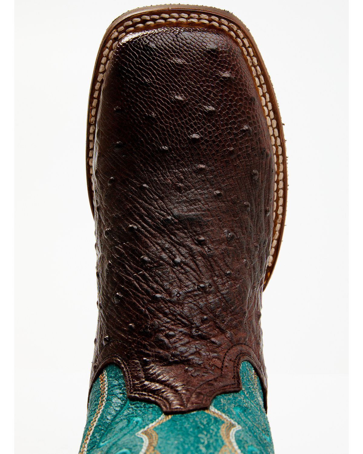Dan Post Men's Exotic Full-Quill Ostrich Western Boots - Broad Square Toe