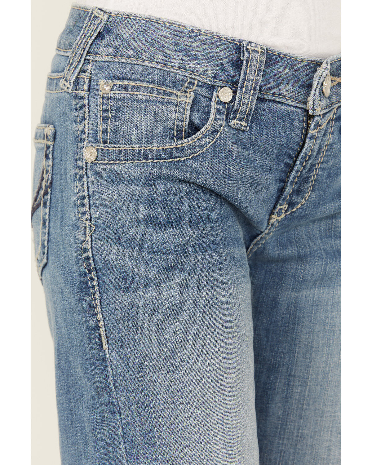Ariat Girls' Medium Wash Tennesse Bootcut Denim Jeans