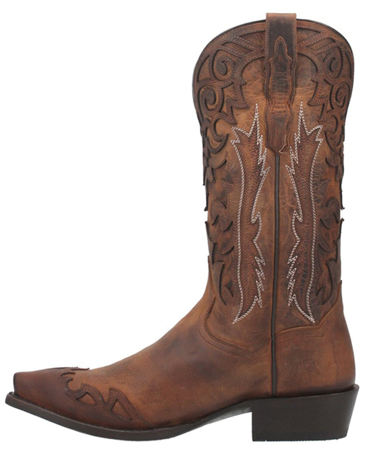 Dan Post Men's Denton All-Over Overlay Western Boots - Snip Toe