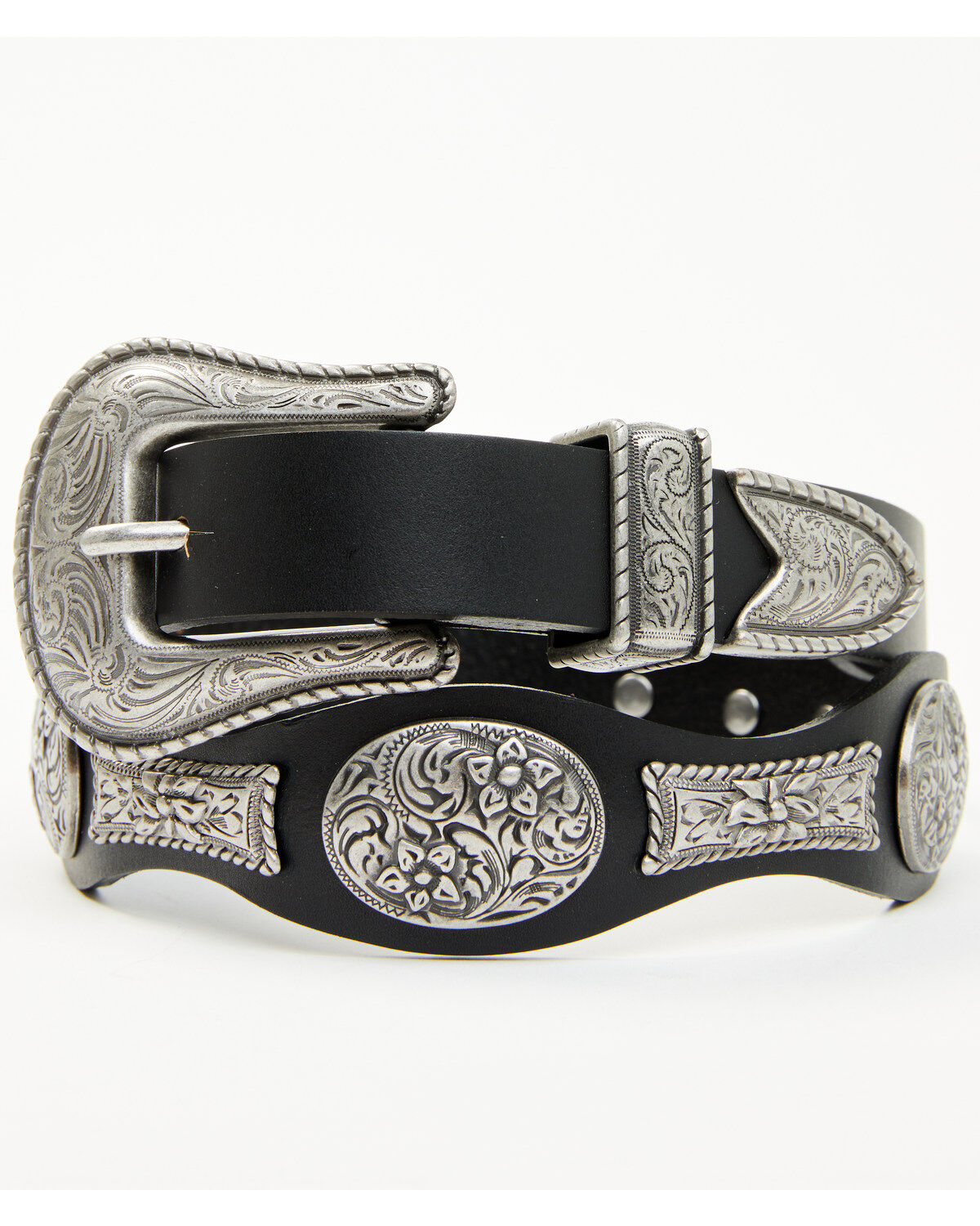 Shyanne Women's Concho Scalloped Belt