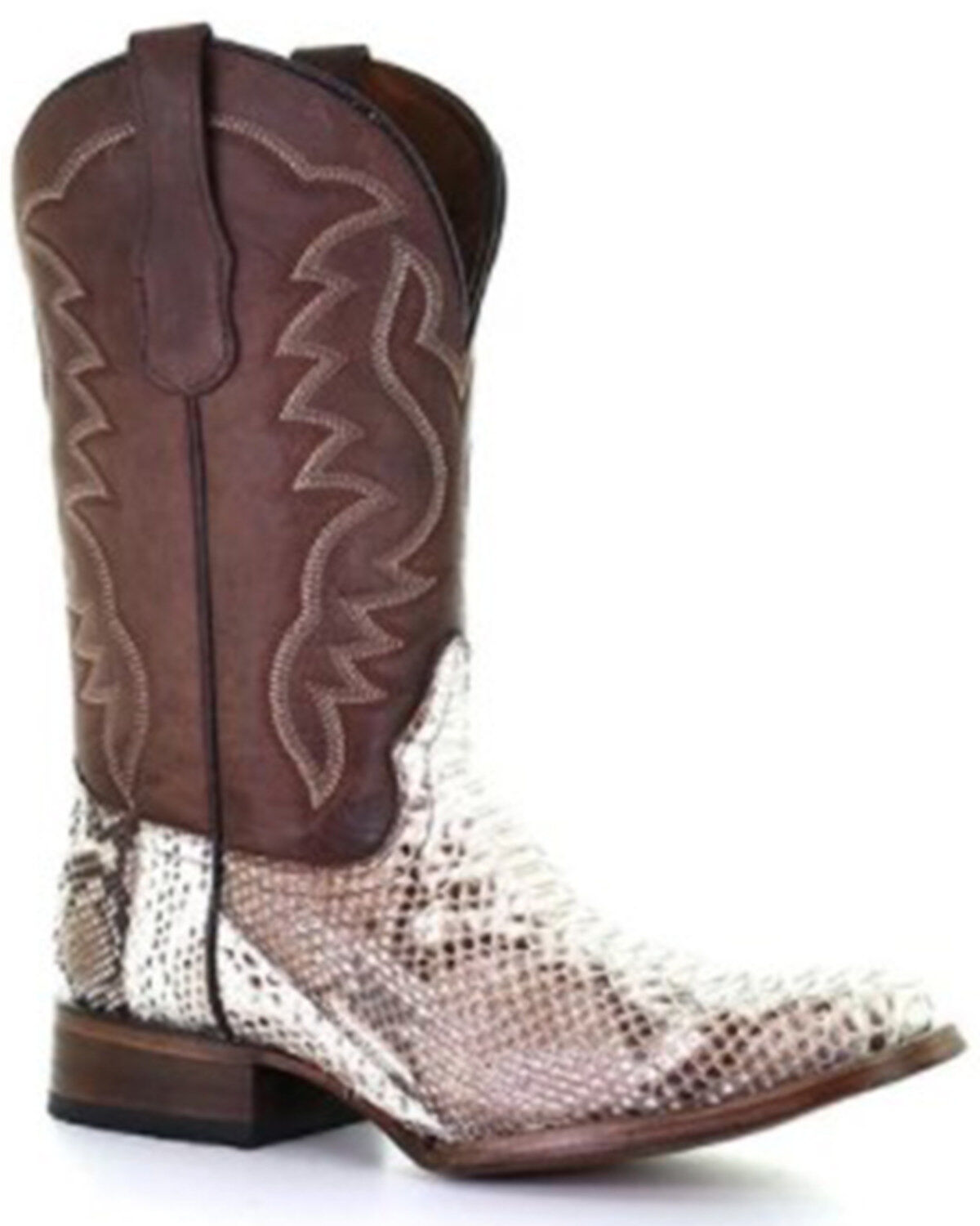 Circle G Men's Exotic Python Skin Western Boots - Square Toe